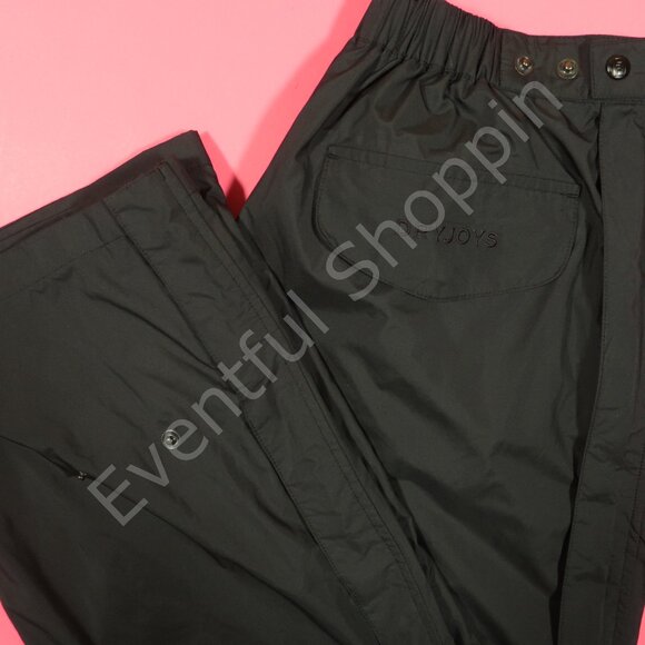 FootJoy Dryjoys Pants Mens S Black Golf Shell Snap All Weather - Picture 1 of 6